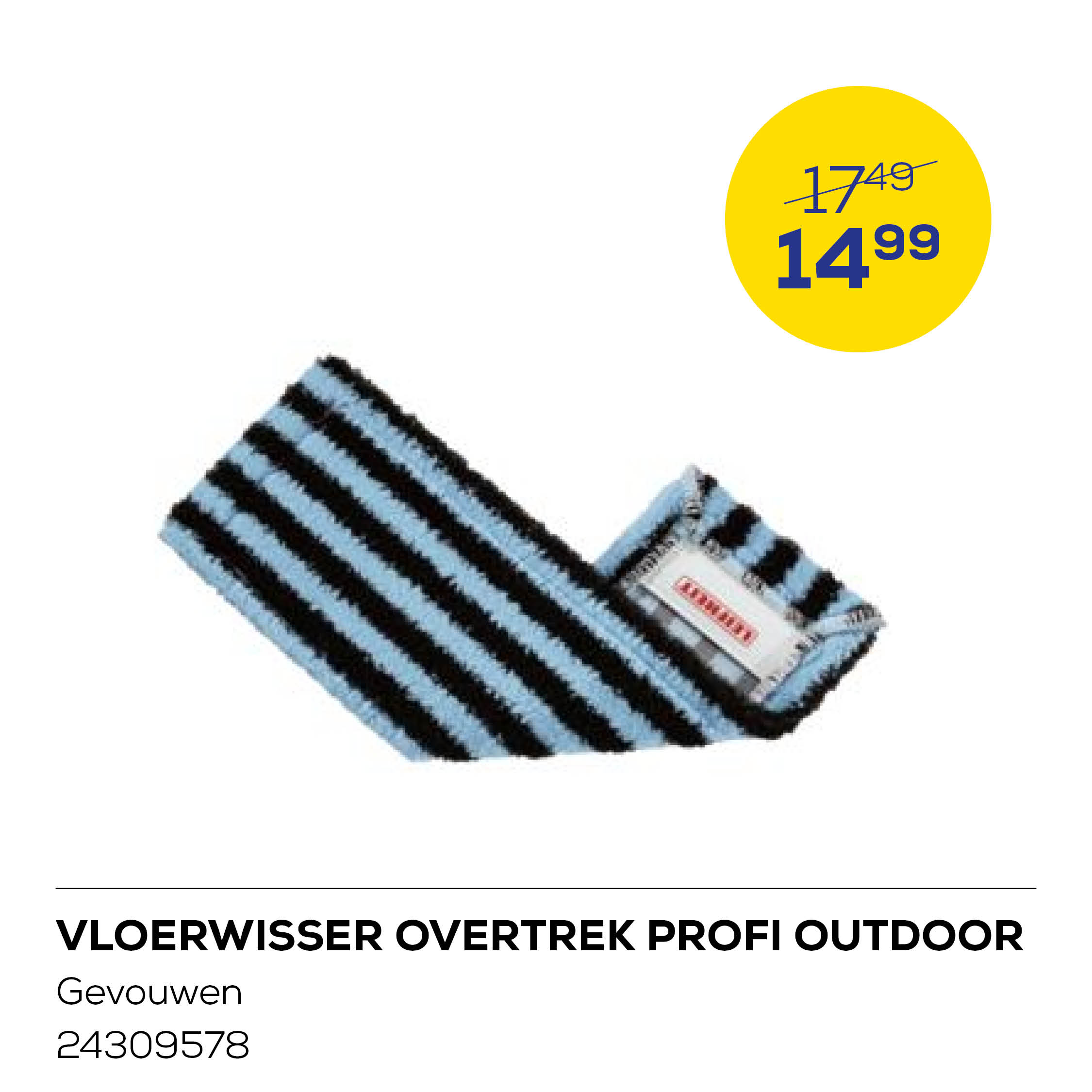 Leifheit Vloerwisser Overtrek Profi Outdoor - Gevouwen